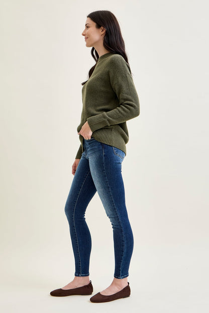 Lillian Mid Rise ThermaDENIM Skinny Jeans