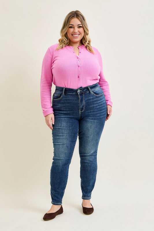 Jennifer Mid Rise ThermaDENIM Skinny Jeans Plus