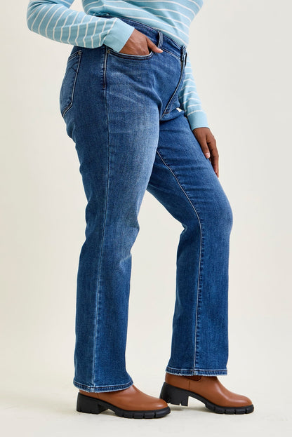 Tanya Mid Rise ThermaDENIM Bootcut Jeans Plus